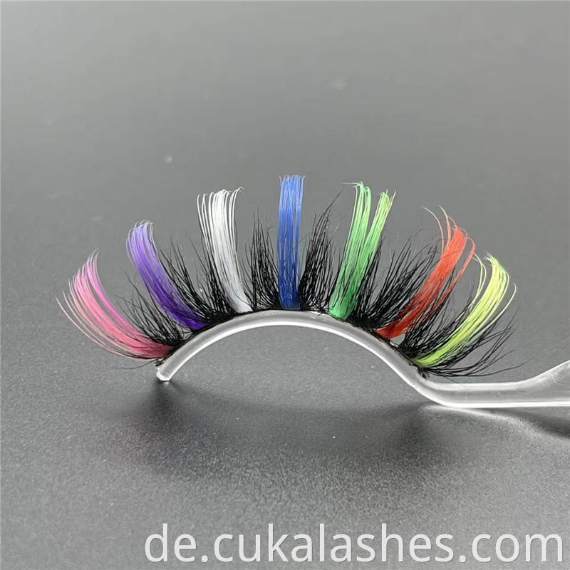 Rainbow Colored Lashes